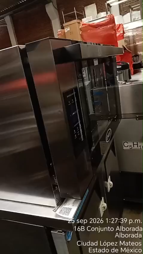 Registro real de inspección de equipo de cocina
